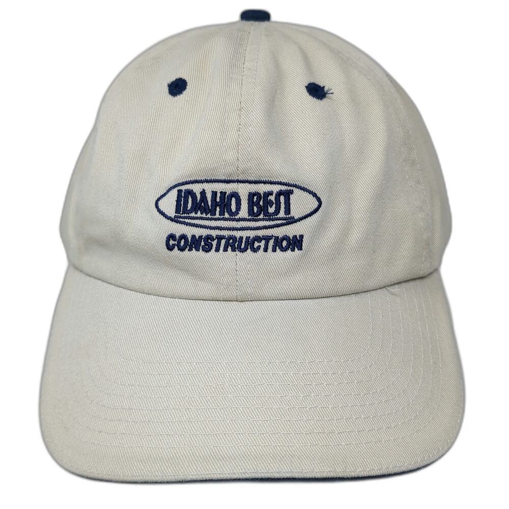 Fahrenheit Baseball Cap Beige Blue One Size Idaho Best Construction Cotton Hat